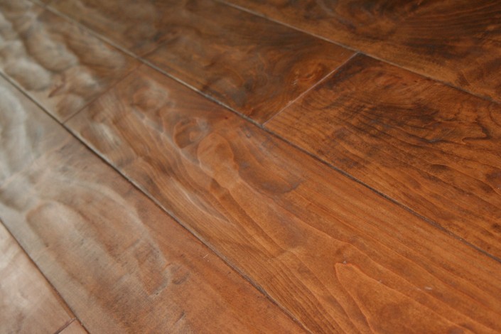 Handscraped Pacific Coast Maple Hardwood Floor - Vancouver