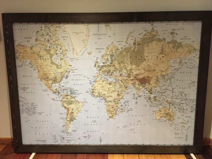 Map Hardwood Frame